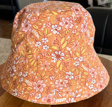 Load image into Gallery viewer, Mustard Flowers Reversible Bucket Hat
