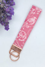 Load image into Gallery viewer, Pink Bird/Rose Key Fob
