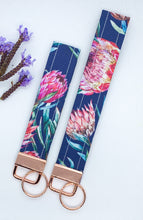 Load image into Gallery viewer, Native Flower Blue Key Fob
