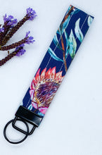 Load image into Gallery viewer, Native Flower Blue Key Fob
