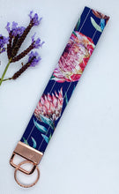 Load image into Gallery viewer, Native Flower Blue Key Fob
