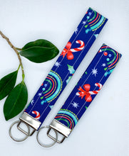 Load image into Gallery viewer, Rainbow Christmas key fob
