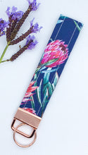 Load image into Gallery viewer, Native Flower Blue Key Fob
