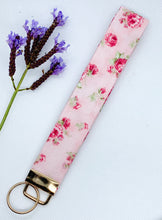 Load image into Gallery viewer, Pink Roses Key Fob
